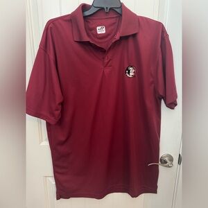Men's Maroon Polo Shirt Florida state university XXL FSU Seminoles A